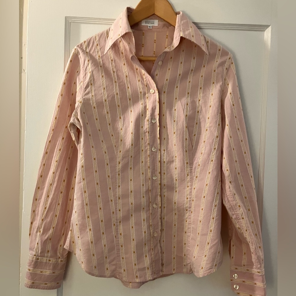 Barney’s NY embroidered cotton blouse